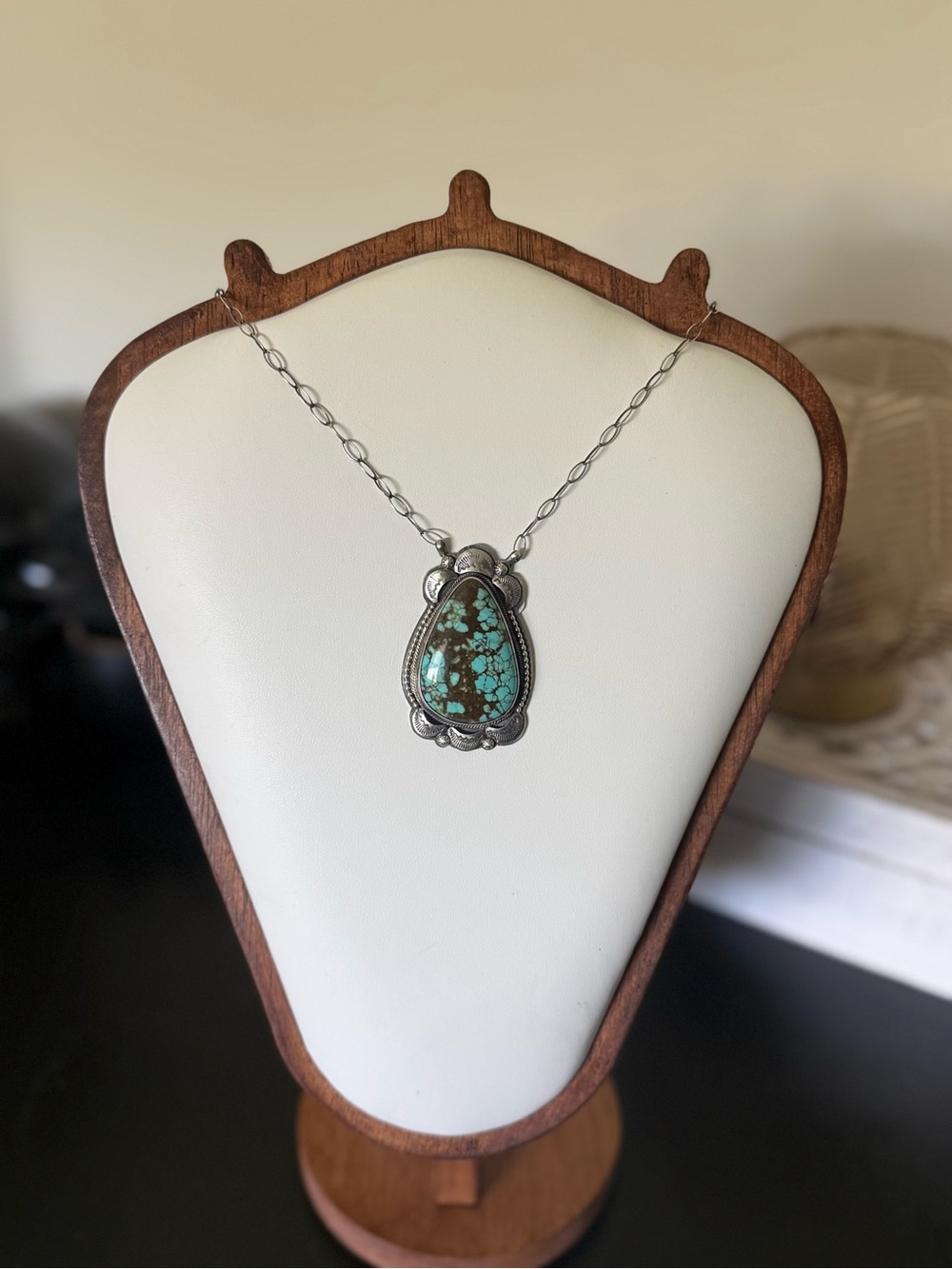 Tillie John Web Kingman Navajo Handmade Statement Necklace
